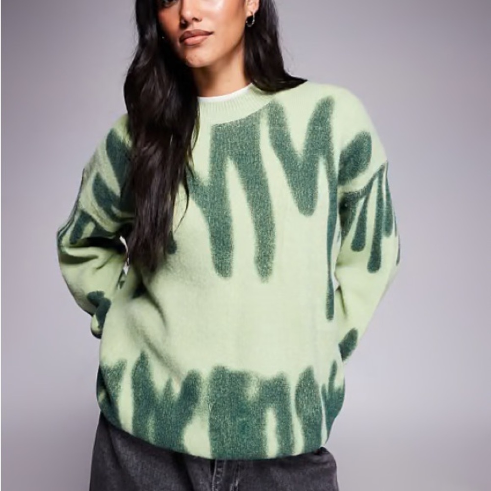 Verge Girl Along the Sidewalk Oversized Sweater